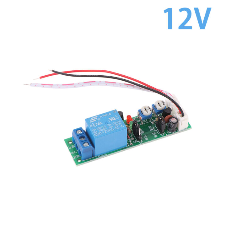 （NEW）Adjustable Cycle Timer Delay Relay On/Off Switch Relay Shield DC 5V 12V 24V Timer Delay Relay Module (0-15 Minutes） Jing