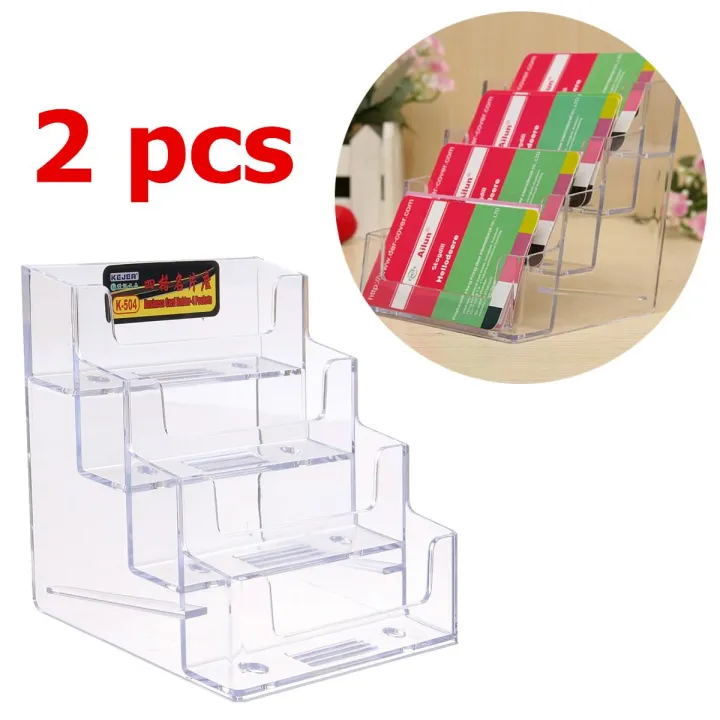 2pcs%204%20Layer%20Lipstick%20Clear%20Office%20Eraser%20Counter%20Acrylic%20Card%20Holder%20Stand%20Display(null)%20-%20Image%203