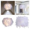 Feather Lamp Shade for Table Lamp and Floor Lamp for Living Room Party Decor.