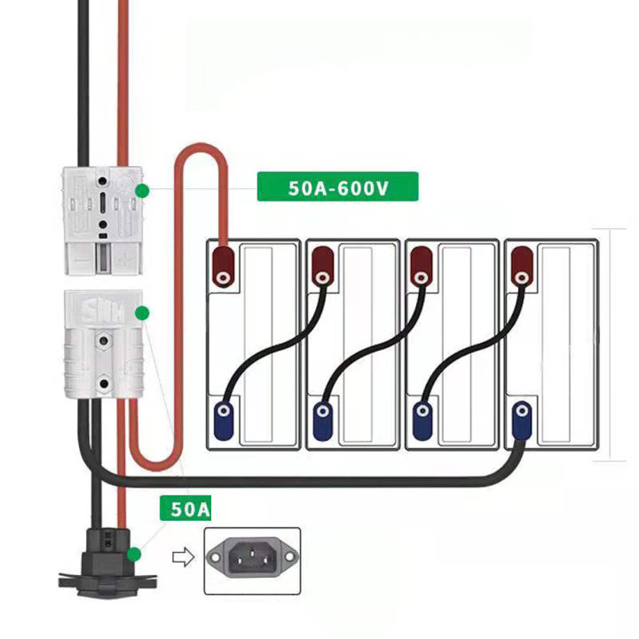 50A%20For%20Anderson%20Plug%20Lead%20To%20Plug%20M8%20Terminal%20Battery%20Charging%20Connector%20Cable%201000V%20DC%2010AWG%2030cm/50cm/100cm%20Extension%20Cord%20-%20Image%202