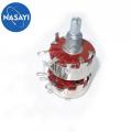 Double single-turn carbon film potentiometer WTH118-1A 2W 22K. 