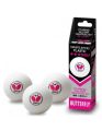 Table Tennis Ball Butterfly 40+ 3 Star Ball - White - Fitness Mart. 