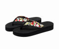 Fashion Lady Slippers Shoes Retro Womens Summer Flip Flops Casual Slippers Flat Sandals Beach Open Toe Flat Slippers for Women.