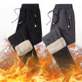 Men's Winter Lambskin Cotton Velvet Pants Thickening Exercise Straight Leg Sweatpants Men's Casual Jogger Pants Trendy Men. 