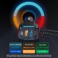 【FUPANG】charging cable car chargers pd35w/65W fast dual USB 3 1 spring charging head. 