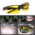 Car Anti-Glare Night Vision Drivers Goggles Protective Gears Riding Sunglasses Auto Night Driving Enhanced Light Glasses.