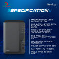 Synology 2-Bay NAS DS223 (Diskless). 
