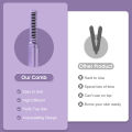 HEGRUS 2 in 1 Mini Straight Hair Comb Straightening Curling Brush Fast Heating Negative Ion Wireless Hair Straightener Gift Metal Ceramic Heating Element Styling Tools Women. 