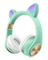 New Cute Luminous Cat Ear Over-the-Ear Wireless Bluetooth Gaming Headset Cross-border E-commerce New Headset M1. 