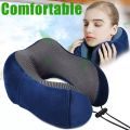 U Shaped Memory Foam Neck Pillows Soft Travel Pillow Massage Neck Pillow Sleeping Airplane.