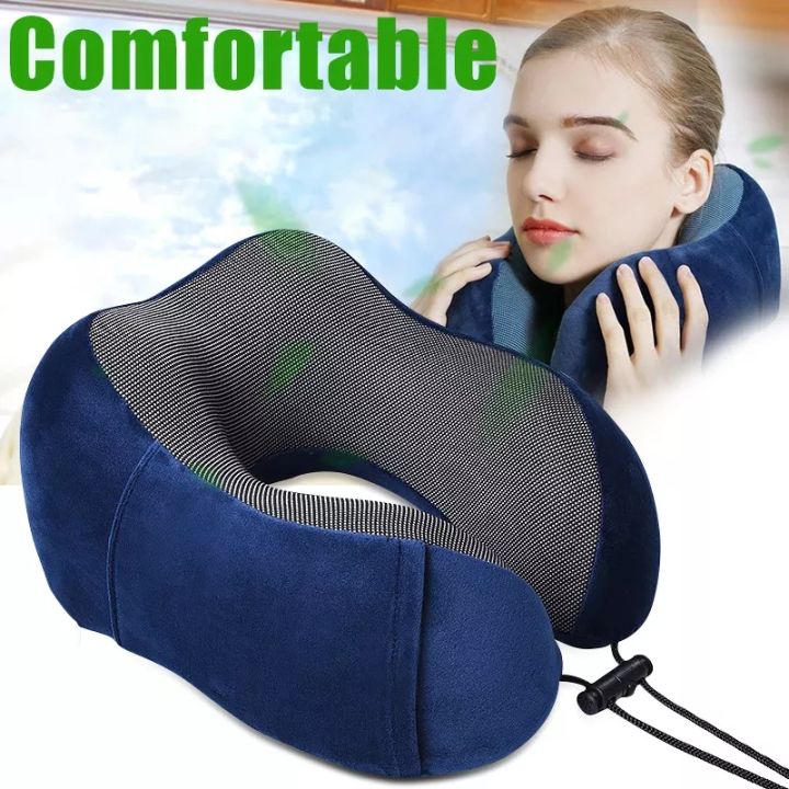 U Shaped Memory Foam Neck Pillows Soft Travel Pillow Massage Neck Pillow Sleeping Airplane