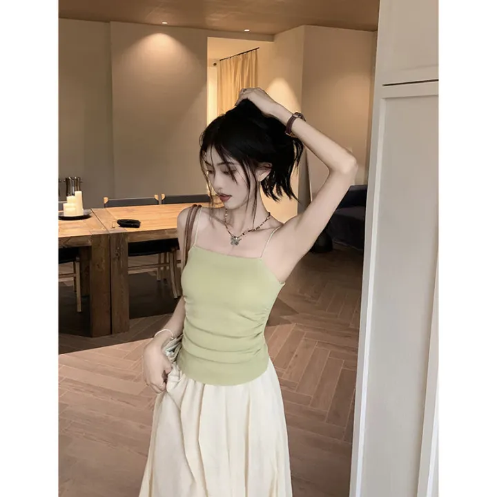 Long%20Sun%20Protection%20Cardigan%20Pleating%20Camisole%20Mid-Length%20Fairy%20Skirt%20Spring2023New%20fashion%20outfit%20-%20Image%206