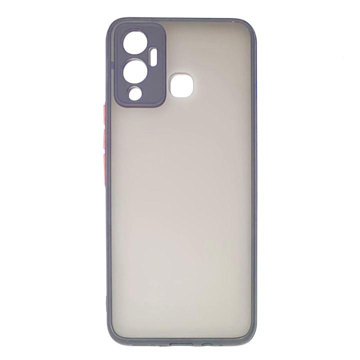 Infinix Hot 12 Play Camera Protection Smoke Case Matte Finish Mobile Back Cover