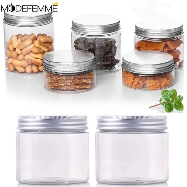 Jewelry Cosmetic Storing Container Stationery Pigment Storage Box Spice Honey Oil Preserve Bottle Aluminum Cap  Sealed Tank Cookie Nuts Oat Snack Jar
