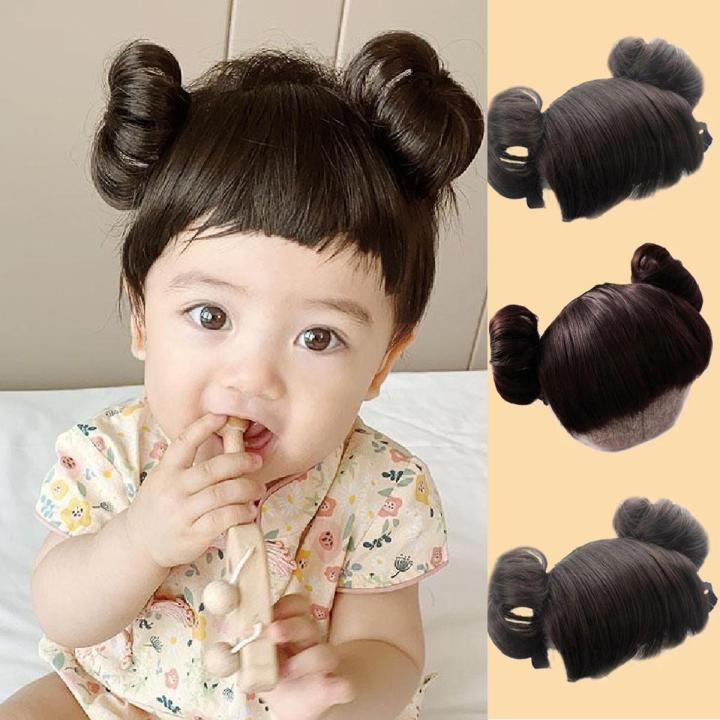 Korea Cute Baby Children's Hair Band Wig Bangs Head Buckle COS Hair Accessories