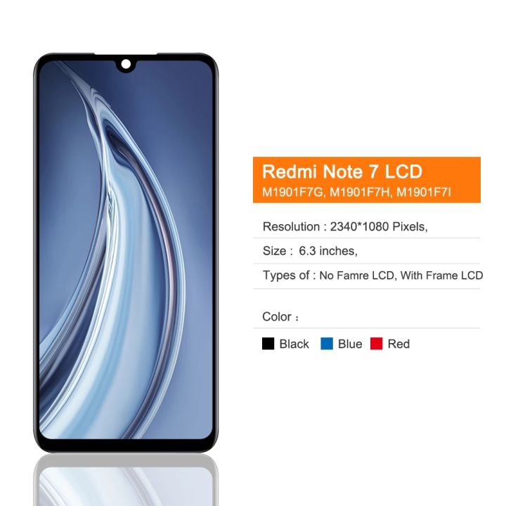 LCD%20With%20Frame%20For%20Xiaomi%20Redmi%20Note%207%20Note%207%20Pro%20M1901F7G%20Display%20Touch%20Screen%20Digitizer%20Assembly%20Replacement%20Parts%20-%20Image%204