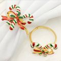 8Pcs Christmas Napkin Rings -Napkin Holder Rings for Holiday Christmas Table Decoration Elk Napkin Buckle.