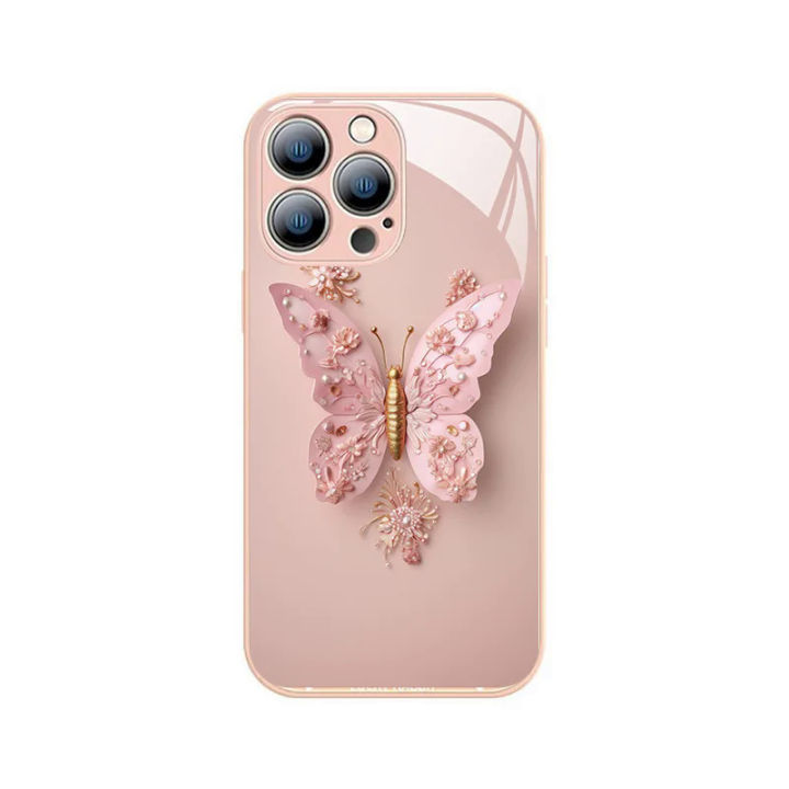 %E3%80%90PinkyGirl%E3%80%91New%20Glass%20Butterfly%20Pattern%20Case%20for%20IPhone%2014%20Pro%20Max%2013%20Pro%2015%2012%2011%20Pro%20Max%20Fairy%20Butterfly%20Glass%20Phone%20Case%20-%20Image%205