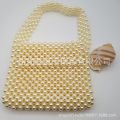 Spot wholesale hand-woven beaded bag casual imitation pearl clutch bag bag female diy net red handbag small bag.