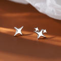 Sterling Star stud earrings Trendy Hypoallergenic Dainty Female earrings Shiny Plated Senior sense earrings for Wedding accessories Daily wear Party jewelry Gift for her Formal occasions Wear.