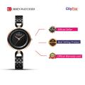 Curren 9052 Luxury Brand Fashion Stainless Steel Wrist Watch For Women - Black. 