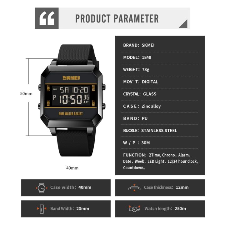 SKMEI%201848%20Watch%20LED%20Fashion%20Sports%20Waterproof%20%20Watch%20for%20men%20-%20Image%205
