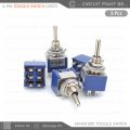 3 Pin / 6 Pin - SPDT and DPDT Self-Lock TOGGLE Switch MTS202 AC 125V 6A or 250V 3A Switch Single/Double Pole Double Throw(SPDT) ON-OFF-ON/OFF-ON-OFF Miniature Toggle Switches. 