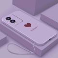Vivo Y17s Luxury Cute Love Heart Casing Matte Liquid Silicon Back TPU Soft Case Cover.