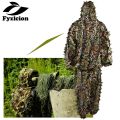 Hunting Birding Durable Outdoor Woodland Ghillie Suit Kit Cloak Military 3D Leaf Camouflage Camo Jungle Clothing.