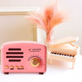 Retro bluetooth small speaker computer new mini creative gift novelty portable radio card mobile phone small speaker. 