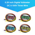 Mini 0.28 inch 3 Wires LED Display Digital Voltmeter DC 0-100V Voltage Meter Tester.