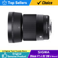 Sigma 30MM F1.4 DC DN Wide Angle Fixed Focus Portrait Lens Mirrorless Camera Lens for SONY ZVE10 A6400 E Mount.