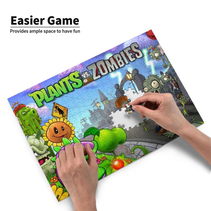 PVZ Plants Vs Zombies Holiday Gift Girl Educational Toys 1000 Pieces Jigsaw Puzzle Board Jigsaw Puzzles