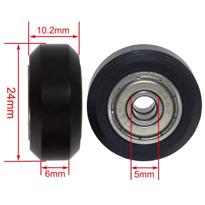 Nax%2010Pcs%20Big%20Plastic%20Pulley%20Wheel%20With%20Bearing%20Idler%20Pulley%20Gear%20For%203D%20Printer%20-%20Image%204