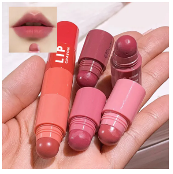Cappuvini 4 In 1 Waterproof Long Lasting Non-stick Cup Lip Gloss Matte Velvet Lipstick Pen Crayon Lipstick Fashion Red Lip Tint Makeup Cosmetic