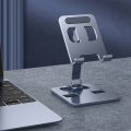 Aluminum Dock Mount Mobile Stand Adjustable Phone/Tablet Stand Phone Stand Metal Phone Holder For Tablet, Smartphone & iPad. 