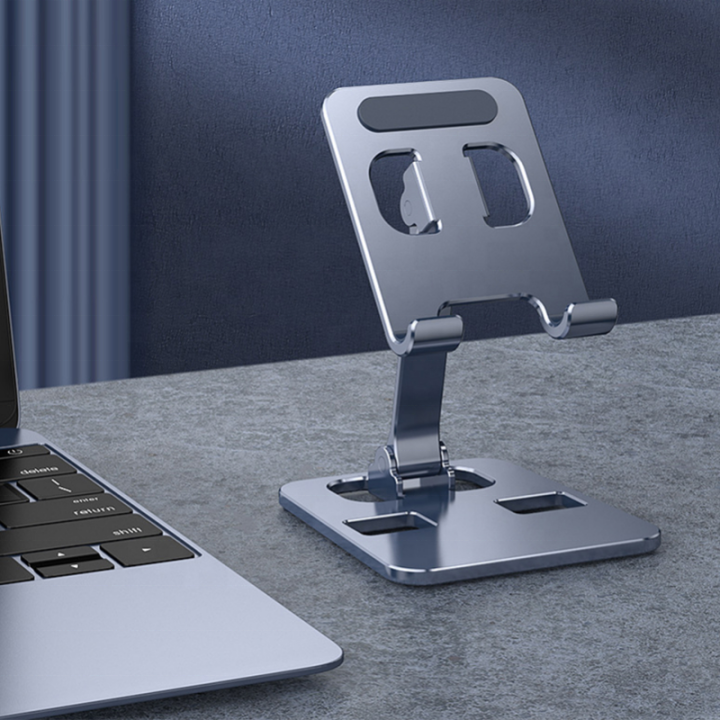 Aluminum%20Dock%20Mount%20Mobile%20Stand%20Adjustable%20Phone/Tablet%20Stand%20Phone%20Stand%20Metal%20Phone%20Holder%20For%20Tablet,%20Smartphone%20&%20iPad%20-%20Image%202