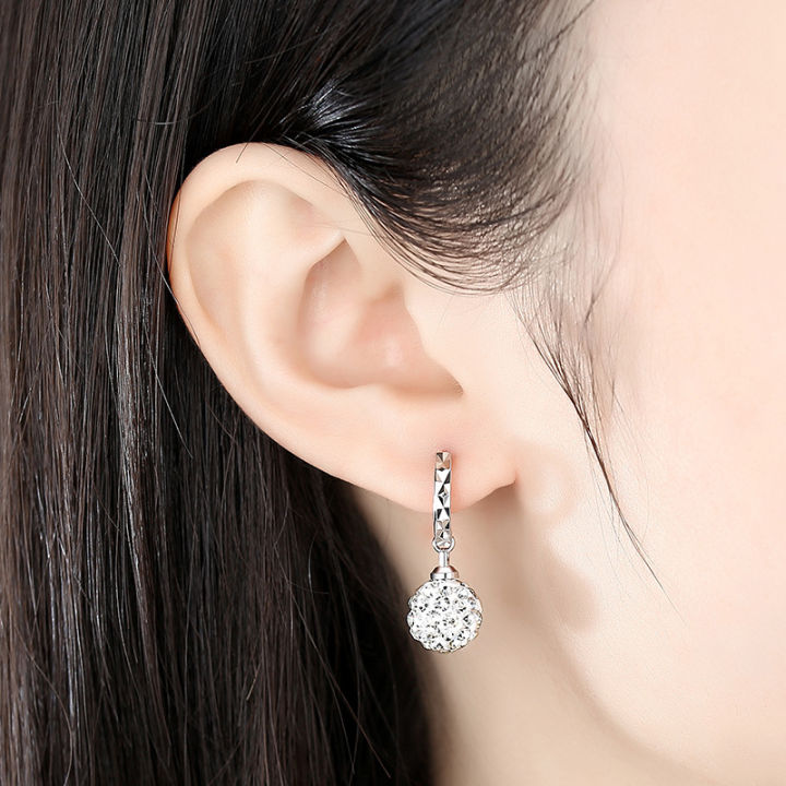 Cute%20Chardlin%20full%20rhinestone%20earrings%20silver%20-plated%20earrings%20Princess%20ball%20earring%20earrings%20Fashion%20temperament%20ear%20buckle%20earrings%20-%20Image%203