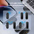 BOMGE 2-Pack Professional Wireless Lavalier Microphones with 2 Receivers for Android, iPhone iPad, Record with 2 Phones Simultaneously, Noise Reduction Plug and Play Clip Included on Lavalier Microphone. 