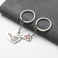 Zinc Alloy Plated Lovers Gift Wedding Favors Couple My Heart Keychain Fashion Keyring Key Fob Creative Key Chain. 