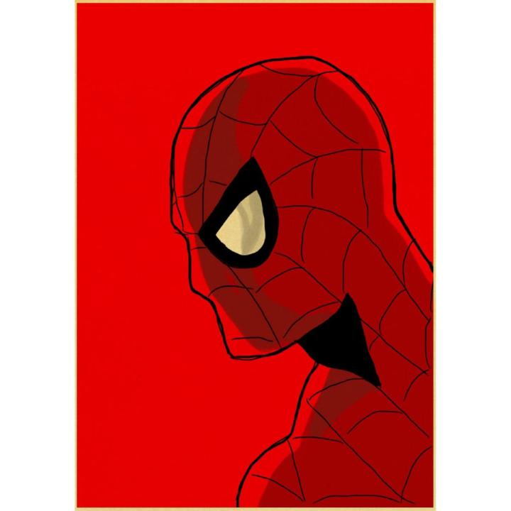 GC Marvel Minimal Super Heroes Vintage Posters For Home Decor kraft Paper high quality poster wall sticker color:F020-7-42*30