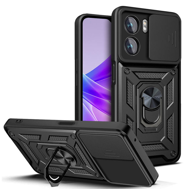 Lereach%20For%20OPPO%20A77%205G%20Thick%20Armor%20Mobile%20Phone%20Case%20TPU+PC%20Hard%20Ring%20Car%20Ring%20Bracket%20Shockproof%20Back%20Cover%20Camera%20Protection%20-%20Image%202