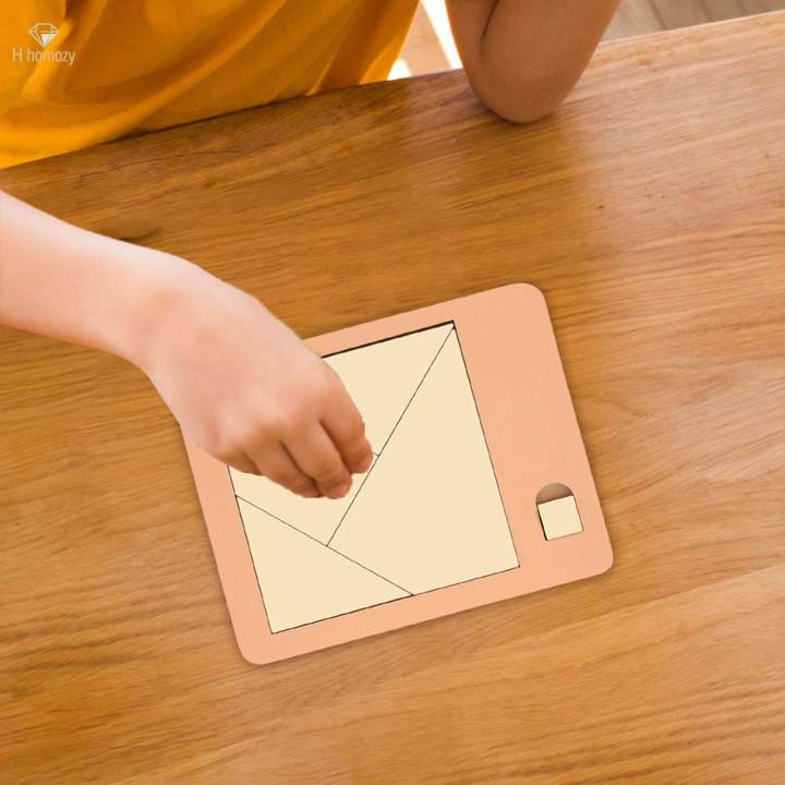 Geometric Tangram Sorter Kids Tangram Brain Teasers Educational Toys Birthday Gifts Montessori Toys