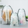 Portable Shoe Storage Organizer Travel Storage Bag Waterproof Transparent Plastic Storage Bag Drawstring Eco Bags Cosmetic Bags. 