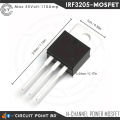 5Pcs IRF3205 N-Channel Power MOSFET Original Mexico. IRF 3205 3 Pin Max 55V 110A 200W TO-220 IC Field Effect Transistor for Inverter, Converter, IPS or any Power Switching Application..