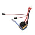 【Fast and Reliable Shipping】 480A Brushed ESC Single Motor with Cooling Fan Waterproof 2-4S 3 Modes 5V/3A BEC for RC Cars.