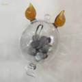 Transparent Pig Piggy Bank Novelty Tabletop Glass Pig Piggy Bank. 
