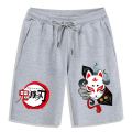 Demon Slayer Shorts Anime Print Shorts Casual Loose Beach Short Pants Men Women Kimetsu No Yaiba Gym Workout Five Pants Unisex.