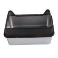 Stainless Steel Cat Litter Box Easy To Clean Odor Blocking Large Kitty Litter Box with Scoop for Big Cats. 
