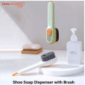 1Pcs Multifunctional Liquid Shoe Brush, Liquid Adding Soft Fur Cleaning Brush, Multifunctional Shoe Brush with Liquid Box, Long Handle Automatic Liquid Adding Cleaning Brush- Dhaka Glory.
